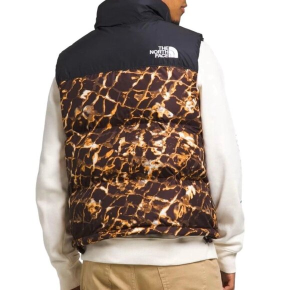 THE NORTH FACE 1996 Retro Nuptse Mens M Down Puffer Vest Coal Brown NWT $230 - Picture 2 of 14